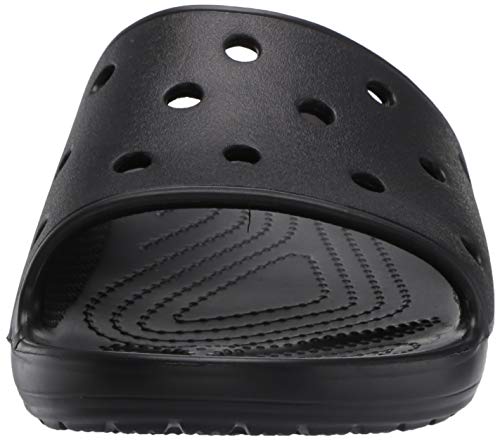 Crocs Classic Crocs Slide Unisex Adulta Zuecos, Negro (Black), 43/44 EU