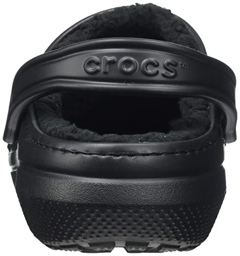Crocs Classic Lined Clog, Zuecos Unisex Adulto, Black/Black, 39/40 EU