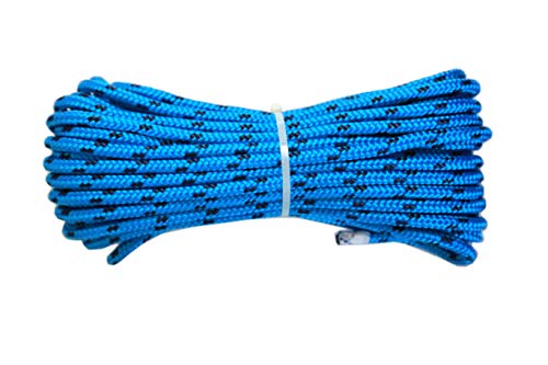 Cuerda de Polipropileno (PP) 8 mm x 20 m, Azul/Azul Marino, Cuerda de amarre, Multiusos Cuerda