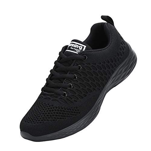 CXWRZB Mujer Hombre Gimnasia Ligero Sneakers Zapatillas de Deportivos de Running para Negro 37 EU
