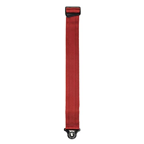 D'Addario 50BAL11 Auto Lock Guitar Strap - Acoustic & Electric Guitar Accessories - Easy to Use Auto Locking Guitar Straps - Uses Existing Guitar Strap Buttons - Nylon - Blood Red, 30"-59.5"