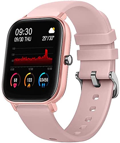 DCU TECNOLOGIC | Pack Smartwatch Reloj Inteligente + Auriculares Bleutooth 5.0 | Earbuds con Microfóno | Pulsera de Actividad IP67 | Ultrligeros | Control Táctil | Rosa