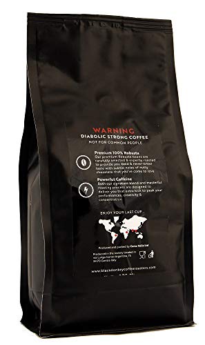 DEVIL'S ROAST 🔱 500g Café Molido Extremadamente Fuerte 🔱 Espresso Altamente Cafeinado 🔱 Robusta de Black Donkey Coffee Roasters