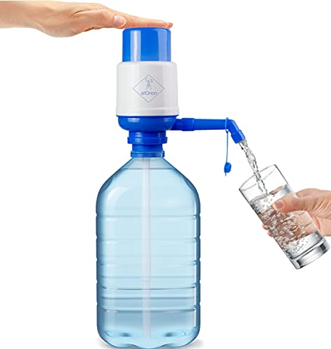 Dispensador Agua para garrafas, Bomba Manual para Garrafas, Compatible con Botellas de 2.5, 3, 5, 6, 8, 10 litros con el tapón diámetro 38mm y 48mm
