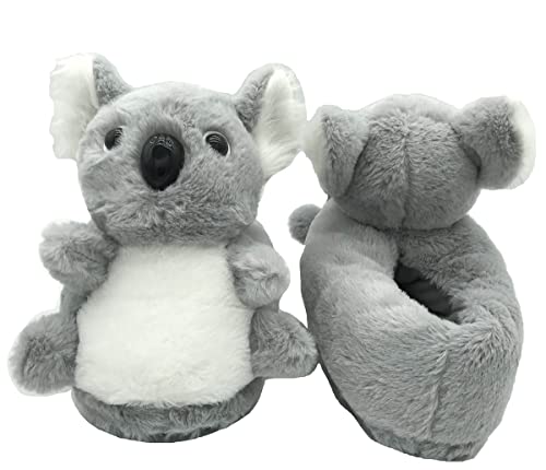 Divertidas Zapatillas De Estar Por Casa Con Diseño De Elefante, Pies Cálidos, Zapatillas De Estar Por Casa Para Mujer, Pantuflas De Invierno Para Adultos Y Niños-39-42,Koala