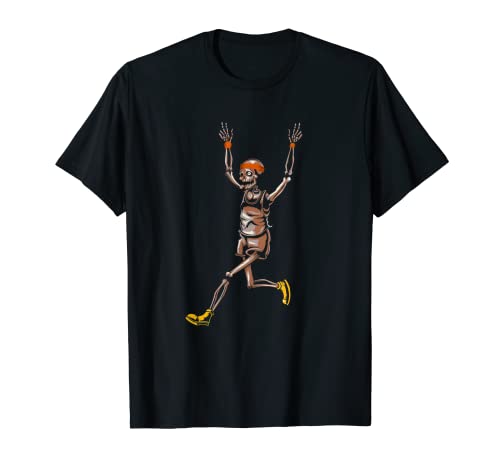 Divertido disfraz de esqueleto para correr Camiseta
