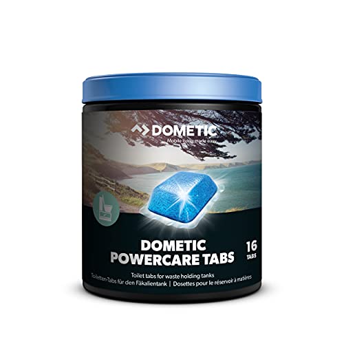 Dometic Pastillas PowerCare - Aditivo para el tanque de aguas negras, ayuda a la disolución de los residuos, 16 pastillas