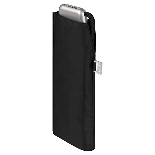 doppler Pocket Paraguas Carbonsteel Slim Uni - Tamaño práctico - Muy Ligero - 22 cm - Negro