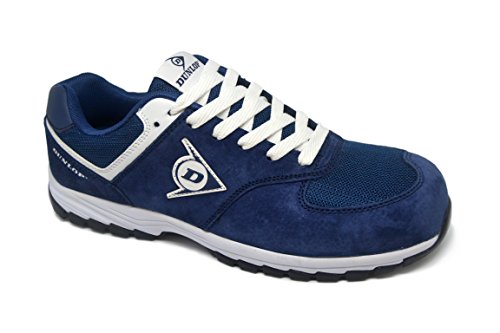 Dunlop DL0201026-45 Zapato, Piel de Ante y Mesh, Marino, 45