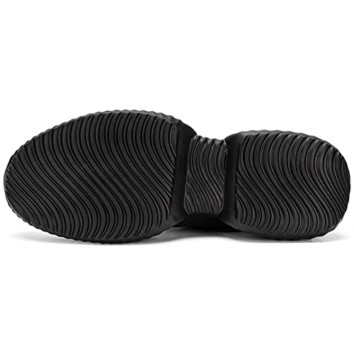 DYKHMATE Zapatillas de Deportes Mujer Ligero Transpirable Running Zapatos para Correr Gimnasio Casual Sneakers (Negro Puro,36 EU)