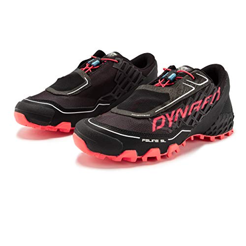 Dynafit Feline SL W, Zapatillas de Running Mujer, Black/Fluo Pink, 36.5 EU