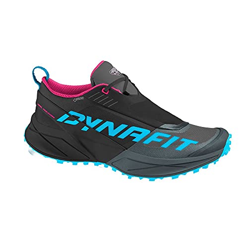 Dynafit Ultra 100 W GTX, Zapatillas de Running Mujer, Black out/Flamingo, 40.5 EU