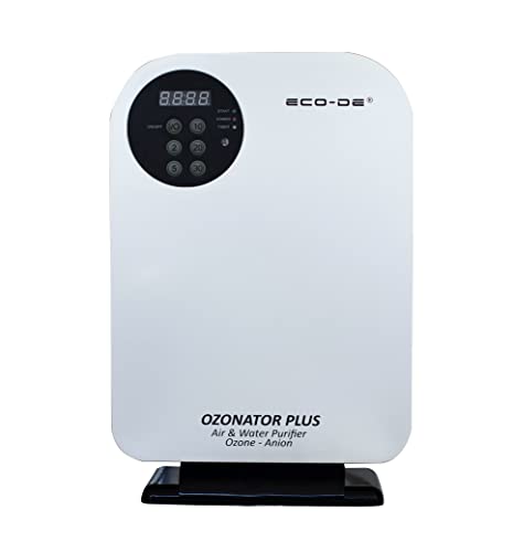 ECODE Generador de Ozono portátil, Mando a Distancia, programable, purificador Agua, Alimentos Ozonator Plus 500mg/h