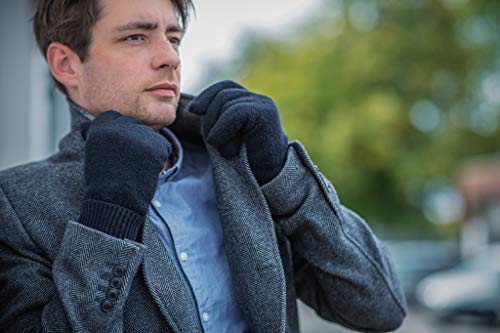 EEM guantes LASSE para hombre de lana suave con forro térmico Thinsulate; marino, L/XL