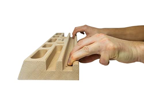 eGUrre hangboard Tabla Entrenamiento de Escalada, Fingerboard –Basati presas de Escalada de Madera