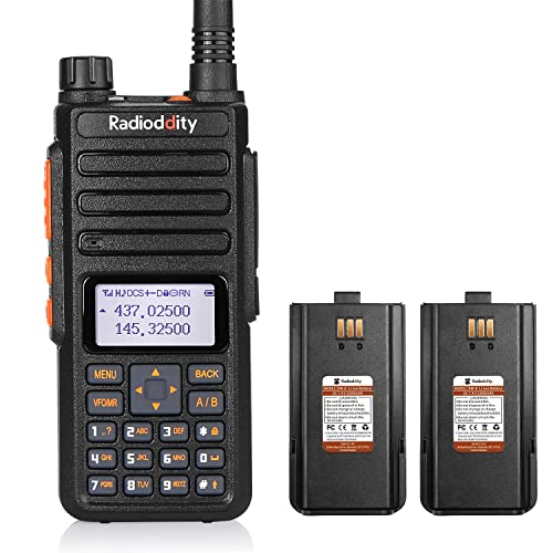 El walkie-Talkie Radioddity GA-510, de Banda Dual con 10 vatios de Potencia para Largo Alcance es una Radio de Aficionados Que Viene con Auricular, 2 baterías