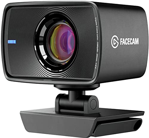 Elgato Facecam - Webcam 1080p60 Full HD; videoconferencia, juegos, streaming, sensor Sony, objetivo de cristal, enfoque fijo, ideal para interior, memoria integrada, funciona con Zoom, Teams, PC y Mac