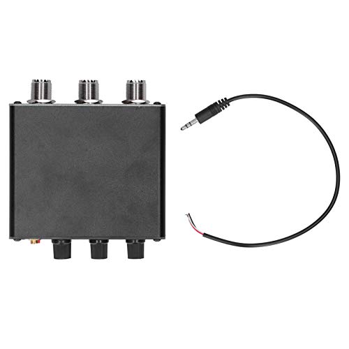 Eliminador de QRM Aleación de aluminio 3P X-Phase Eliminator Box 1‑30 MHz Bandas de HF Cancelador de señal con un dial y un puntero de perilla