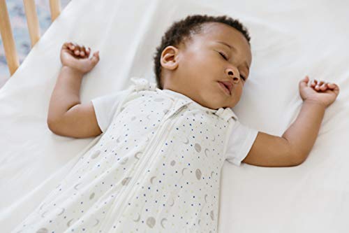 Ergobaby Saco de Dormir Bebe Recién Nacidos en Algodón Silver Moons, Niño Niña 0-6 meses, TOG 0.5