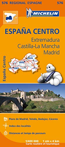 Espana Centro : Extremadura, Castilla-La Mancha, Madrid (CARTES, 15450)