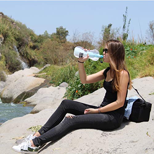 Faircap Purificador de Agua portátil Mini - Filtra el 99.99% de bacterias y Otros patógenos - Ideal para Viajes, Caminatas, campamentos y Deportes de Aventura - para Botellas de Pet de 28 mm.