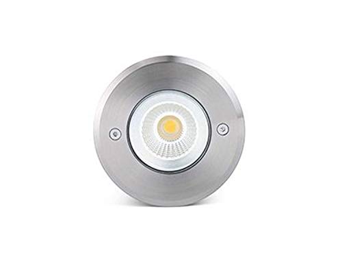 FARO BARCELONA 70592N - Suria Empotrable (Bombilla incluida) LED, 60°, 3W, Cuerpo de Aluminio, Acero INOX 316, Cristal