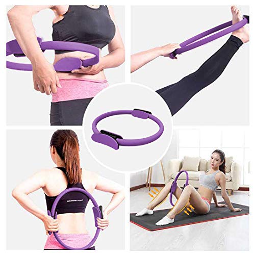 FBSPORT Anillo de Pilates Yoga Ring Magic Fitness Circle con asaentrenamiento Equipo de Resistencia Workout Gym Entrenamiento 38cm