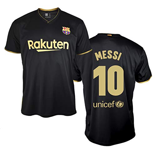 FC. Barcelona Camiseta Replica 2ª EQ. Temporada 20/21 Adulto - Producto con Licencia - 100% Poliéster – Dorsal 10 Messi - Talla XXL