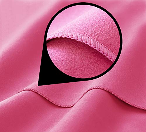 Fit-Flip Toalla Microfibra – en 11 Colores, 8 tamaños – Ultraligera y compacta – Toalla Secado rapido – Toalla Playa Microfibra y Toalla Deporte Gimnasio (30x50cm Rosa - sin Bolsa)