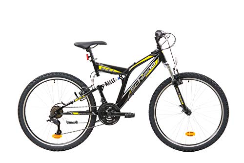 F.lli Schiano Bull Bicicleta Montaña, Men's, Negro-Amarillo, L