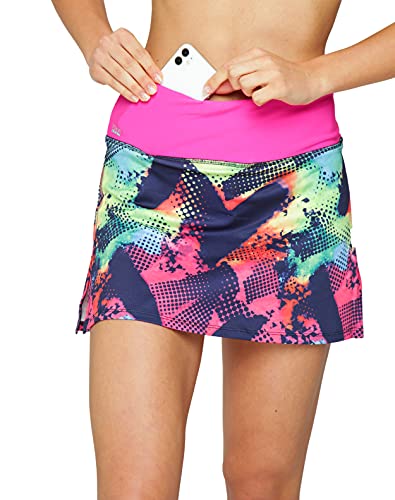 Formbelt® - Variosports Skirt Sports Falda Deportiva para Mujer Integrado para Guardar teléfonos móviles de hasta 6,5", Llaves, pañuelos - Running, Yoga, Fitness, Gym, Brazil M