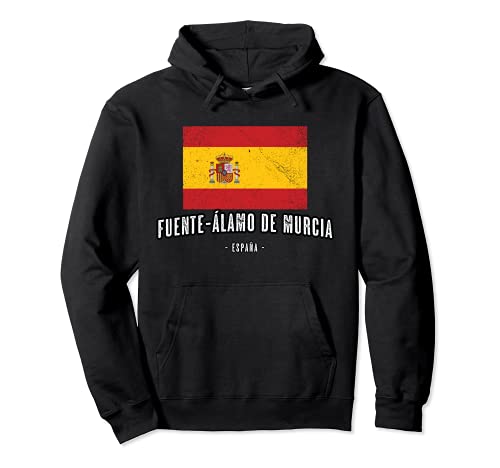 Fuente-Álamo de Murcia España | Souvenir Ciudad - Bandera - Sudadera con Capucha