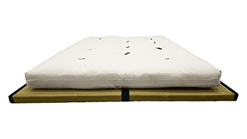 Futon On Line Combinación 2 Tatamis (90x200x5,5cm) futón algodón 1 Capa látex (180x200x14cm)