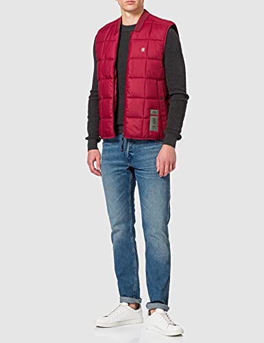 G-STAR RAW Meefic Quilted Chaleco, Red (chateaux Red B958-1330), M de los Hombres