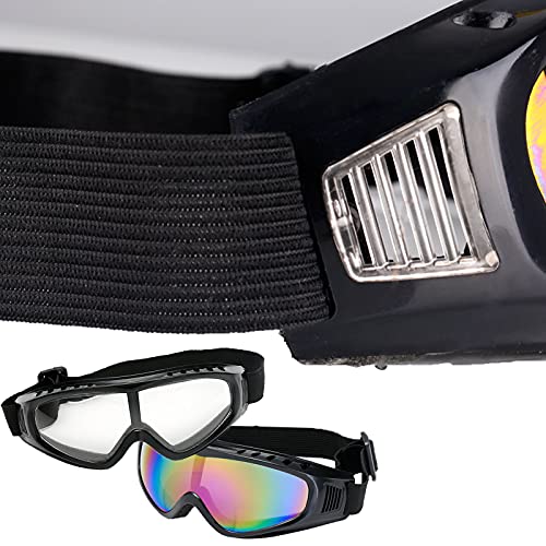 Gafas De Esquí Gafas Patinaje Gafas Resistentes a Impactos Gafas Elásticas Ajustables a Prueba De Viento Gafas De Moto Antivaho Snowboard Lente Anti Vaho Gafas Tácticas Andar En Bicicleta, Pescar