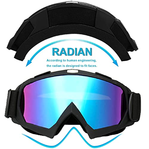 Gafas Snowboard Espejo, Nieve a Prueba de Viento Anti-Niebla Gafas, Gafas Uv Antivaho Con Relleno de Espuma, Tanto para Hombre Como Para Mujer, Aptas Para Deportes Al Aire Libre