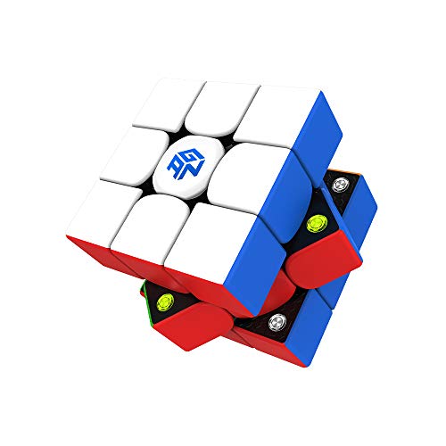 GAN 356M, Cubo de Velocidad Magnético 3x3 sin Pegatinas 356M Cubo Mágico (versión Lite 2020)