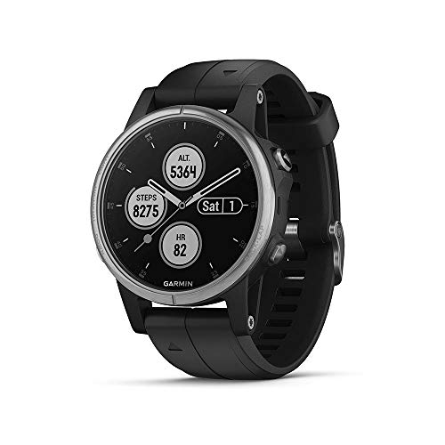 Garmin Fenix 5S Plus - Reloj GPS multideporte, color negro