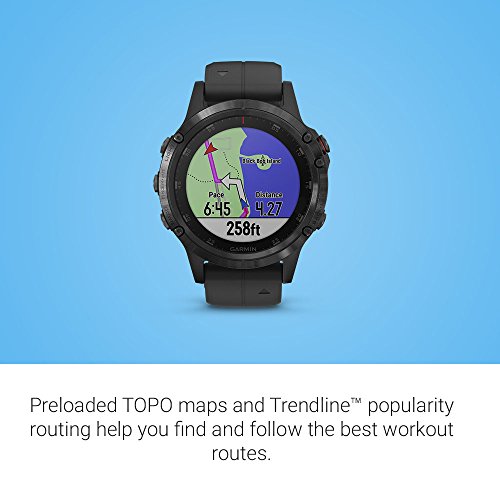 Garmin Garmin fēnix 5 Plus Premium Multisport smartwatch with Music GPS maps and Garmin Pay Tapones para los oídos 5 Centimeters Negro (Black)