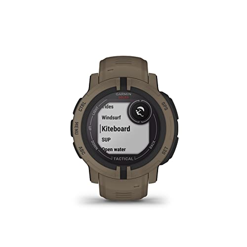 Garmin Instinct 2 Solar Tactical Edition - Resistente reloj inteligente con GPS, Marrón