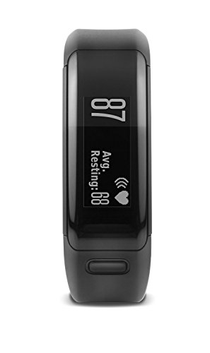 Garmin VivoSmart actividad Tracker con base de notificación inteligente y la muñeca Monitor de frecuencia cardiaca, 0.44, color negro (Reacondicionado)