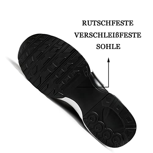 GAXmi Zapatillas Deportivas de Mujer Air Cordones Zapatos de Ligero Running Fitness Zapatillas de para Correr Antideslizantes Amortiguación Sneakers Negro 38 EU