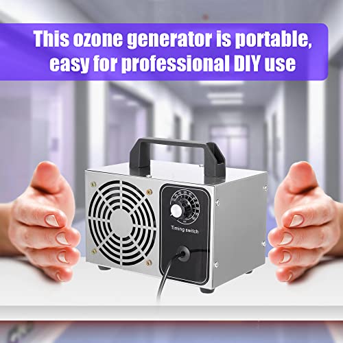Geevorks 32000 mg/h Generador de Ozono,0-60min Purificador de Aire con Temporizador,220V Máquina de Ozono,Máquina Filtro de Aire Purificador para el Hogar,Coche y Lugares Públicos,etc.