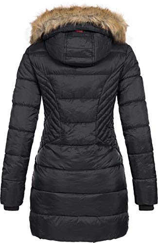 Geographical Norway Abby - Chaqueta Acolchada para Mujer (Negro, M)