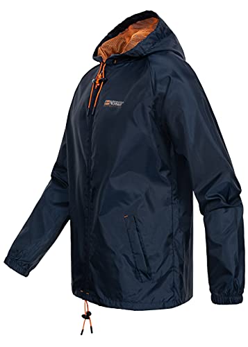 Geographical Norway Chaqueta impermeable para hombre (Azul, L)