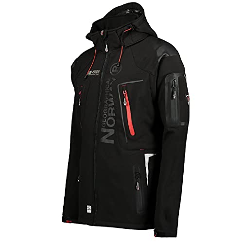 Geographical Norway Tambour Chaqueta Softshell Hombre - Negro, XX-Large
