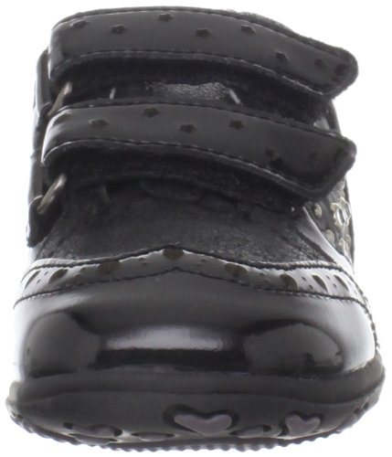 Geox Baby Bubble - Zapatos de primeros pasos de cuero niña, color negro, talla 22