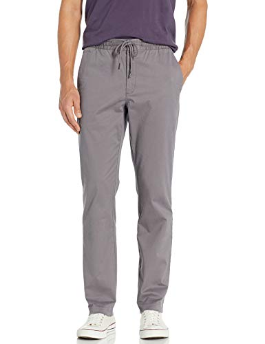 Goodthreads Straight-Fit Washed Chino Drawstring Pant Casual-Pants, Gris, XXX-Large/28" Inseam
