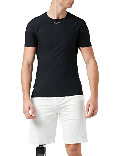 GORE Wear Camiseta interior cortavientos de hombre, M, Negro, 100024