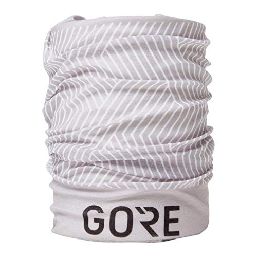 GORE WEAR M Calentador de cuello unisex, Talla: única, Color: gris claro/blanco, 1 Unidad